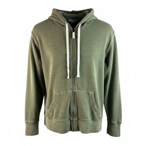 J. Crew Olive Green Zip-Up Hoodie